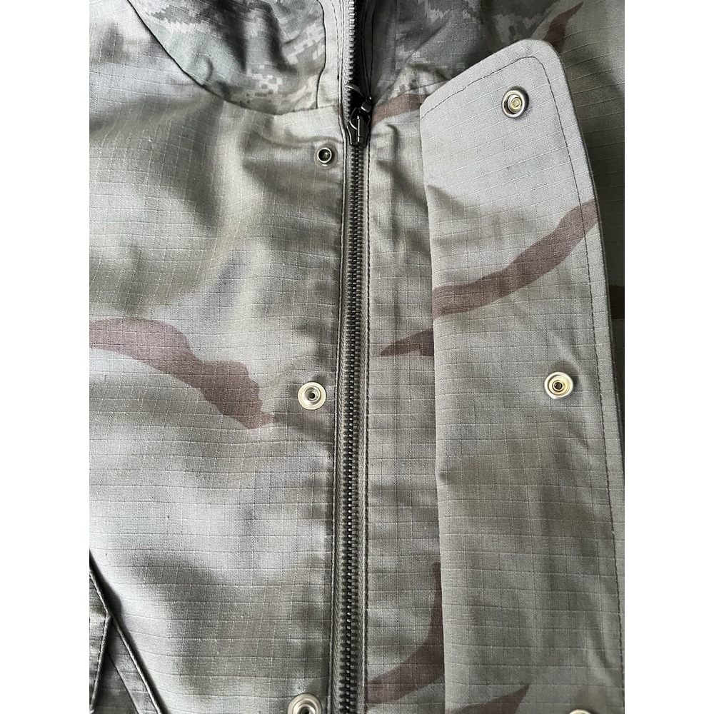 MARINE SERRÉ G/L Regenerate Cropped Camo Bomber Jacket Men's Size M / 48 Gray - Picture 13 of 15